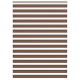 Vidaxl Zebra Roller Slepi 155x230 cm Širina tkanine 150,9 cm poliestrska rjava