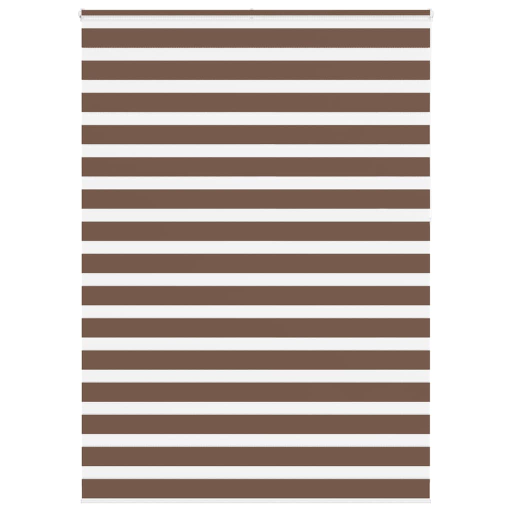 Vidaxl Zebra Roller Slepa 160x230 cm Širina tkanine 155,9 cm poliestrska rjava
