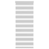 Vidaxl Zebra Roller Blind 60x100 cm Szerokość pyłu 55,9 cm jasnoszary