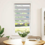 Vidaxl Zebra Roller Blind 60x100 cm Szerokość pyłu 55,9 cm jasnoszary