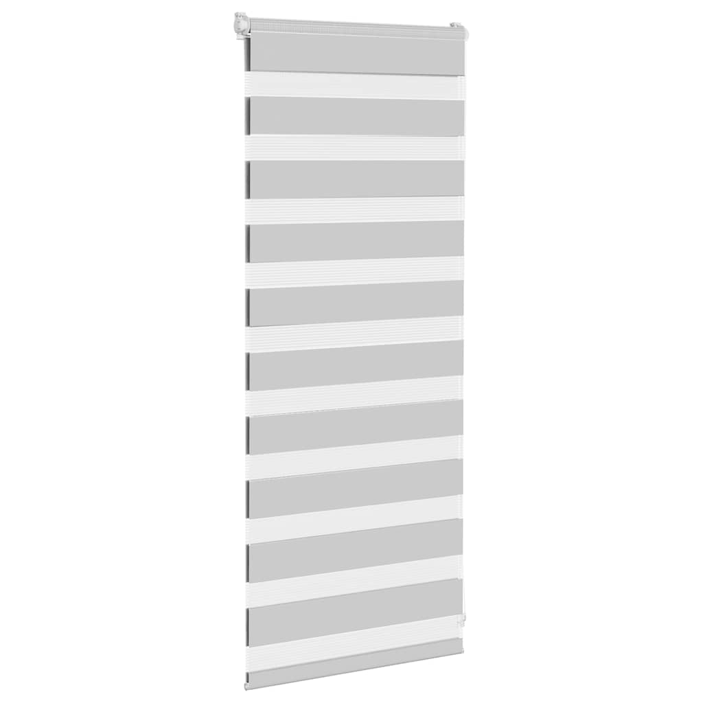 Vidaxl Zebra Roller Blind 60x100 cm Szerokość pyłu 55,9 cm jasnoszary