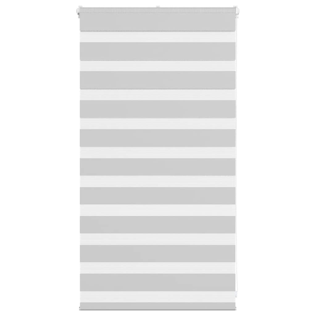 Vidaxl zebra rullo cieco 85x100 cm Larghezza tessuto 80,9 cm grigio chiaro