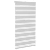 Vidaxl zebra rullo cieco 85x100 cm Larghezza tessuto 80,9 cm grigio chiaro