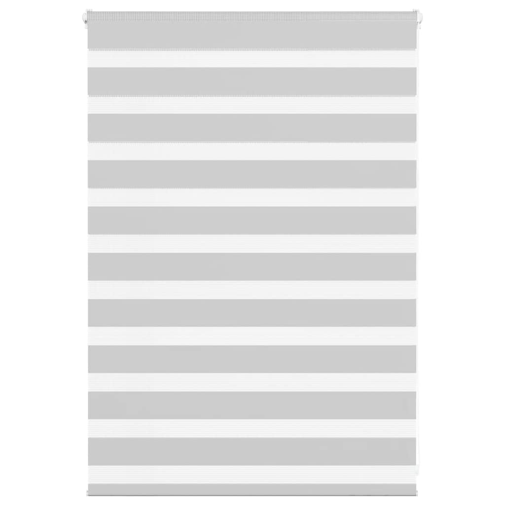 Vidaxl zebra rullo cieco 95x100 cm Larghezza tessuto 90,9 cm grigio chiaro