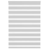 Vidaxl zebra rullo cieco 95x100 cm Larghezza tessuto 90,9 cm grigio chiaro