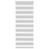 Vidaxl zebra rullo cieco 55x150 cm Larghezza tessuto 50,9 cm grigio chiaro