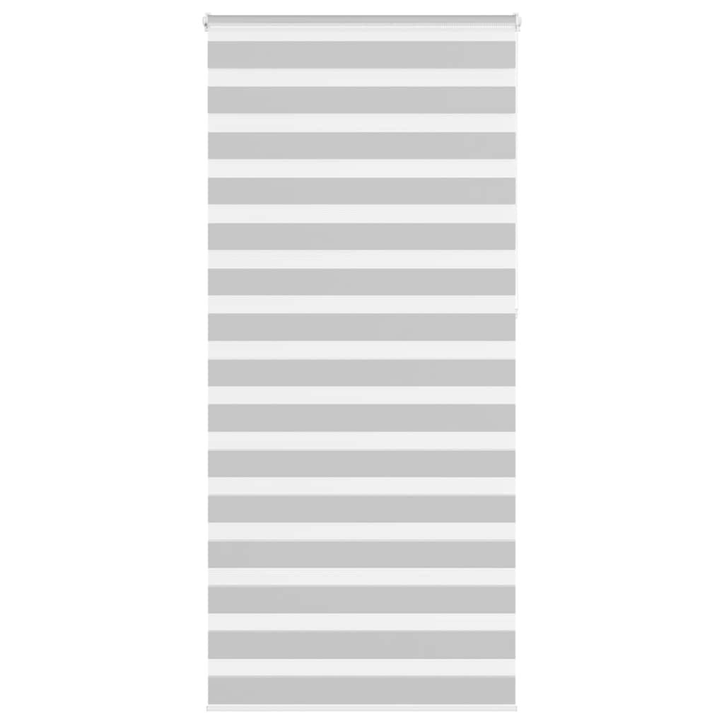 Vidaxl Zebra roller blind 100x230 cm Fabric width 95.9 cm light gray