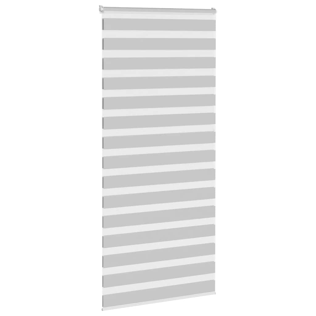 Vidaxl Zebra roller blind 100x230 cm Fabric width 95.9 cm light gray