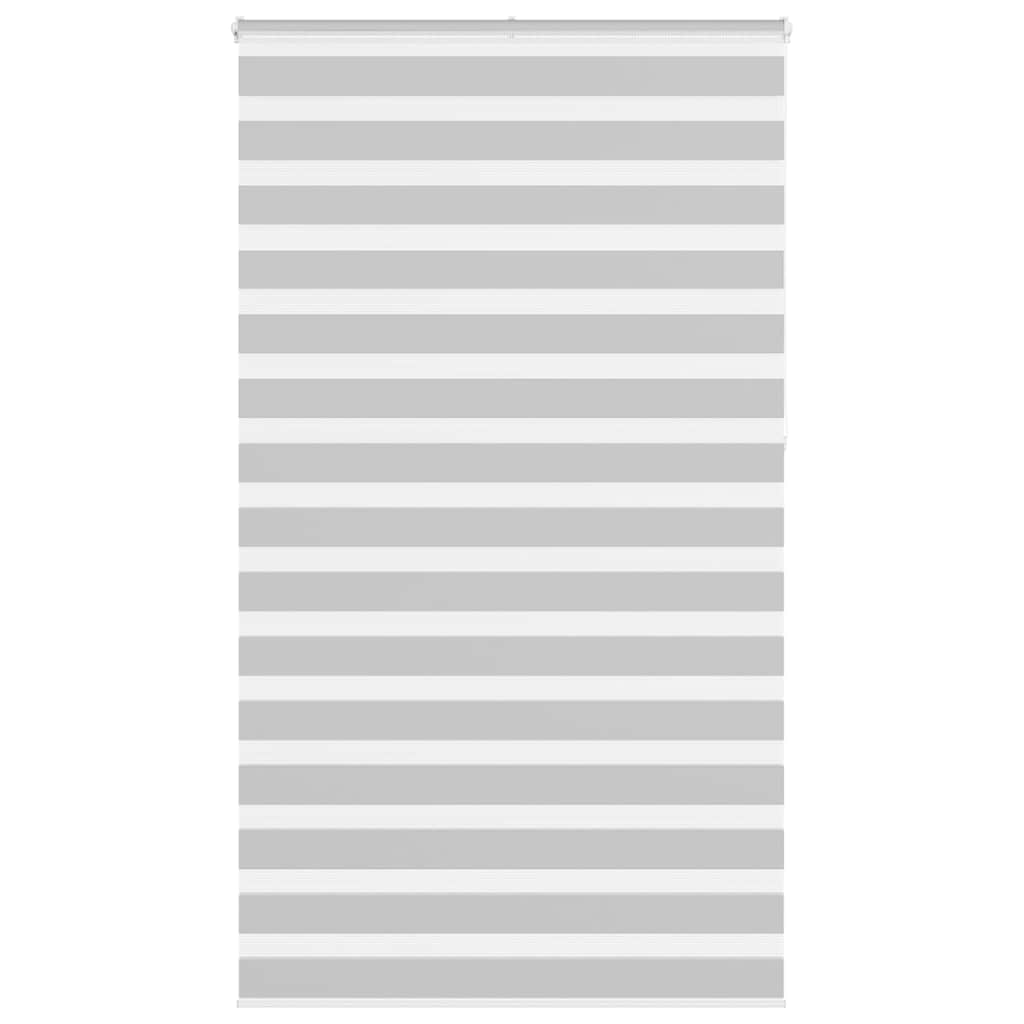 Vidaxl zebra válcový slepý 130x230 cm šířka tkaniny 125,9 cm světle šedá