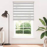Vidaxl zebra válcový slepý 130x230 cm šířka tkaniny 125,9 cm světle šedá