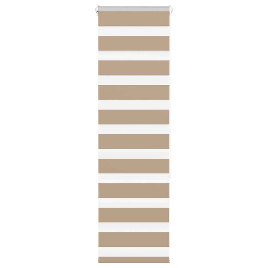 Vidaxl zebra cieco 40x150 cm Larghezza polvere 35,9 cm in poliestere marrone