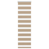 Vidaxl zebra cieco 40x150 cm Larghezza polvere 35,9 cm in poliestere marrone