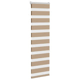 Vidaxl zebra cieco 40x150 cm Larghezza polvere 35,9 cm in poliestere marrone