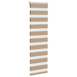 Vidaxl cebra ciego 45x150 cm ancho de polvo de 40,9 cm de poliéster arena marrón