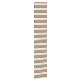 Vidaxl cebra ciego 45x200 cm ancho de polvo de 40,9 cm de poliéster arena marrón