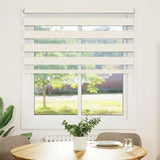 Vidaxl Zebra Roller Blind 135x100 cm Šířka prachu 130,9 cm Marmerbeige