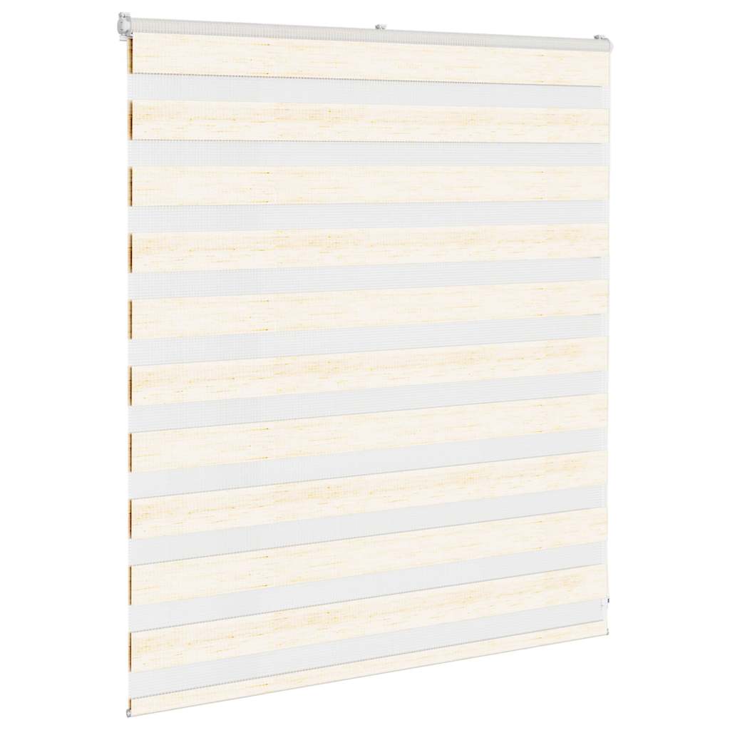 Vidaxl Zebra Roller Blind 135x100 cm Šířka prachu 130,9 cm Marmerbeige