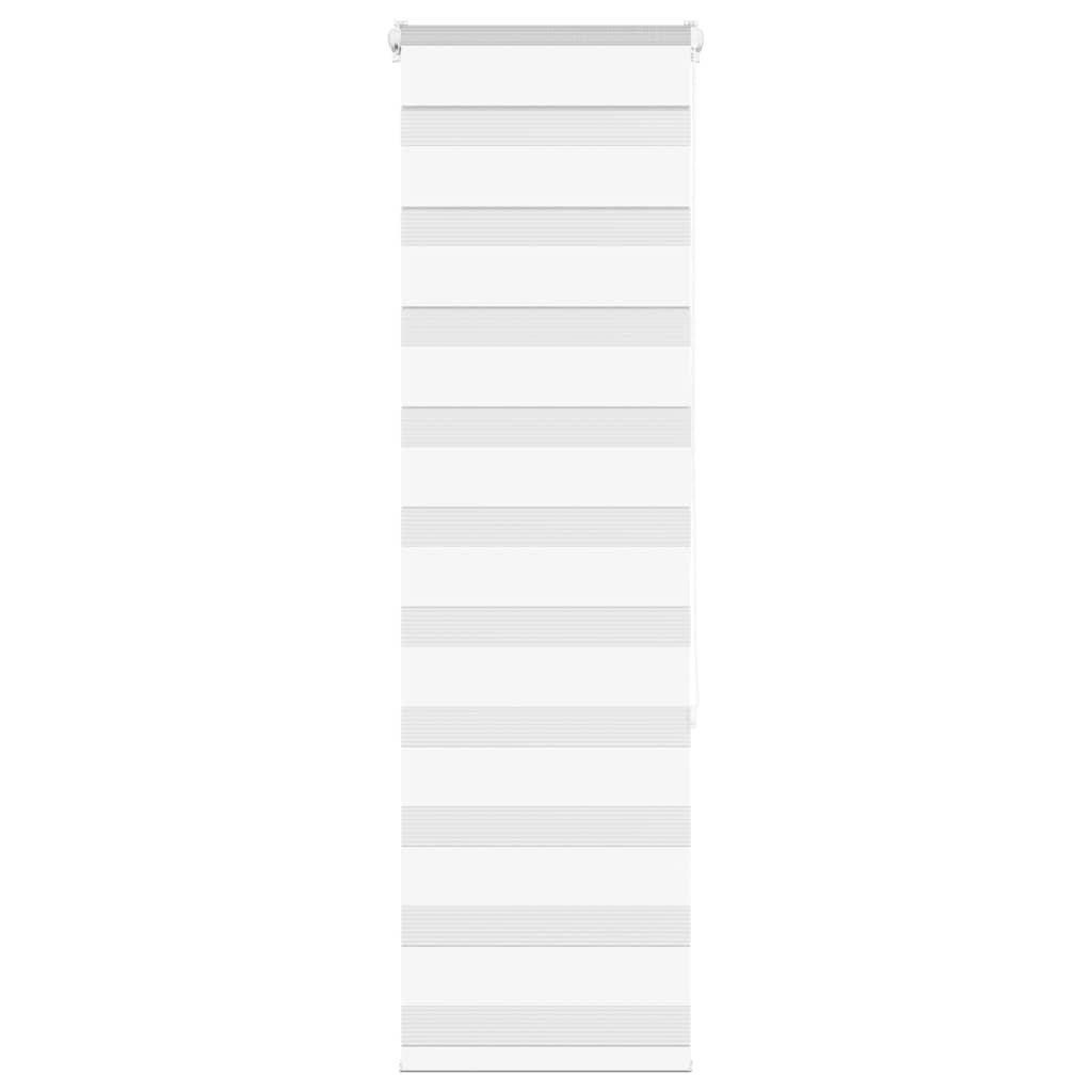 Vidaxl Zebra roller blind 50x150 cm dust width 45.9 cm polyester white