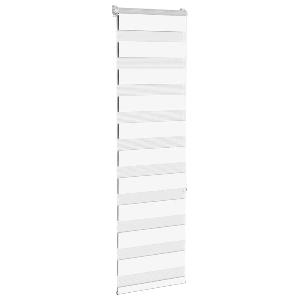 Vidaxl Zebra roller blind 50x150 cm dust width 45.9 cm polyester white