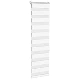 Vidaxl Zebra roller blind 50x150 cm dust width 45.9 cm polyester white