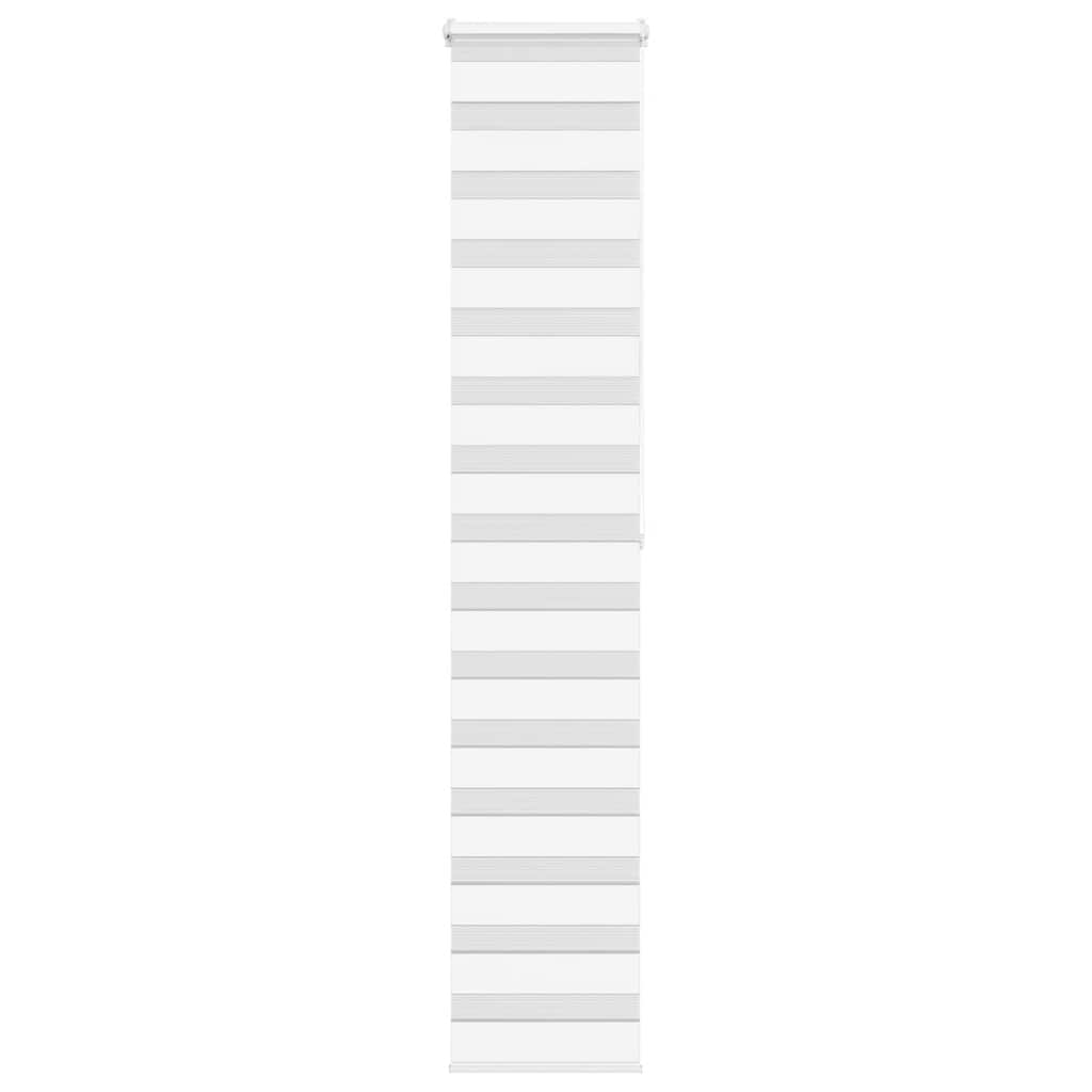Vidaxl Zebra Roller Blind 45x200 cm Staubbreite 40,9 cm Polyester weiß