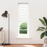 Vidaxl Zebra Rouleau aveugle 65x200 cm Largeur de poussière 60,9 cm Polyester blanc