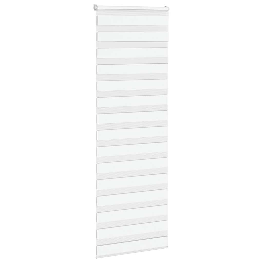 Vidaxl Zebra roller blind 85x200 cm dust width 80.9 cm Polyester White