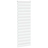 Vidaxl Zebra roller blind 85x200 cm dust width 80.9 cm Polyester White