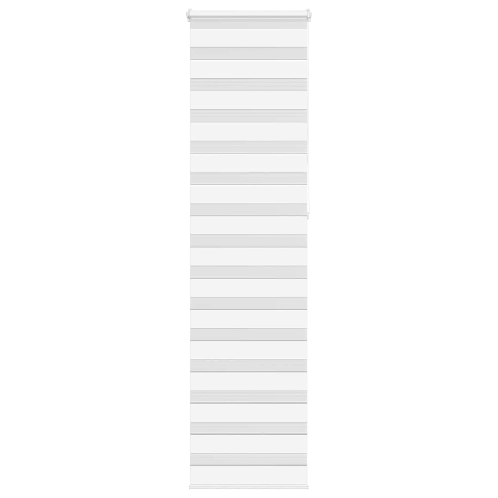 Vidaxl Zebra Roller Blind 60x230 cm Šířka prachu 55,9 cm polyester bílá