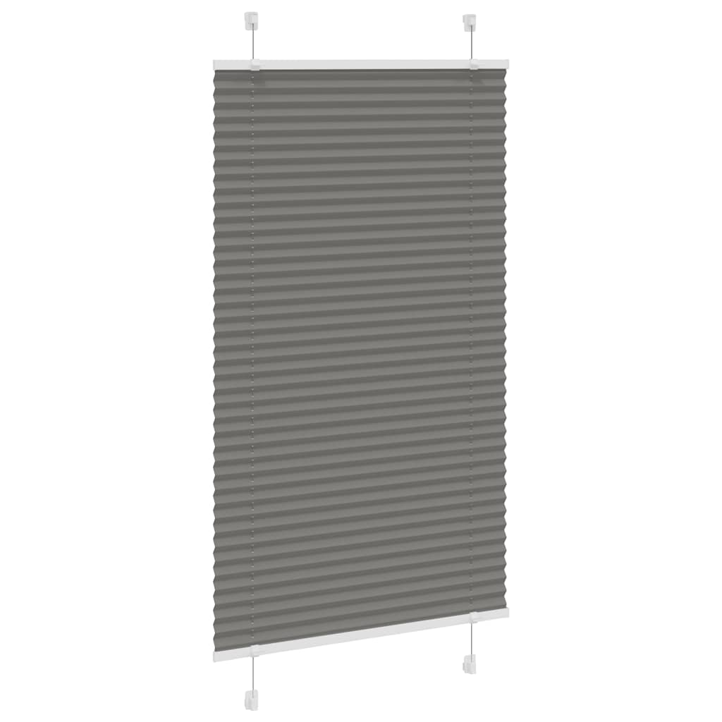 Vidaxl plisovaný válec slepý 75x100 cm Šířka prachu 74,4 cm antracit
