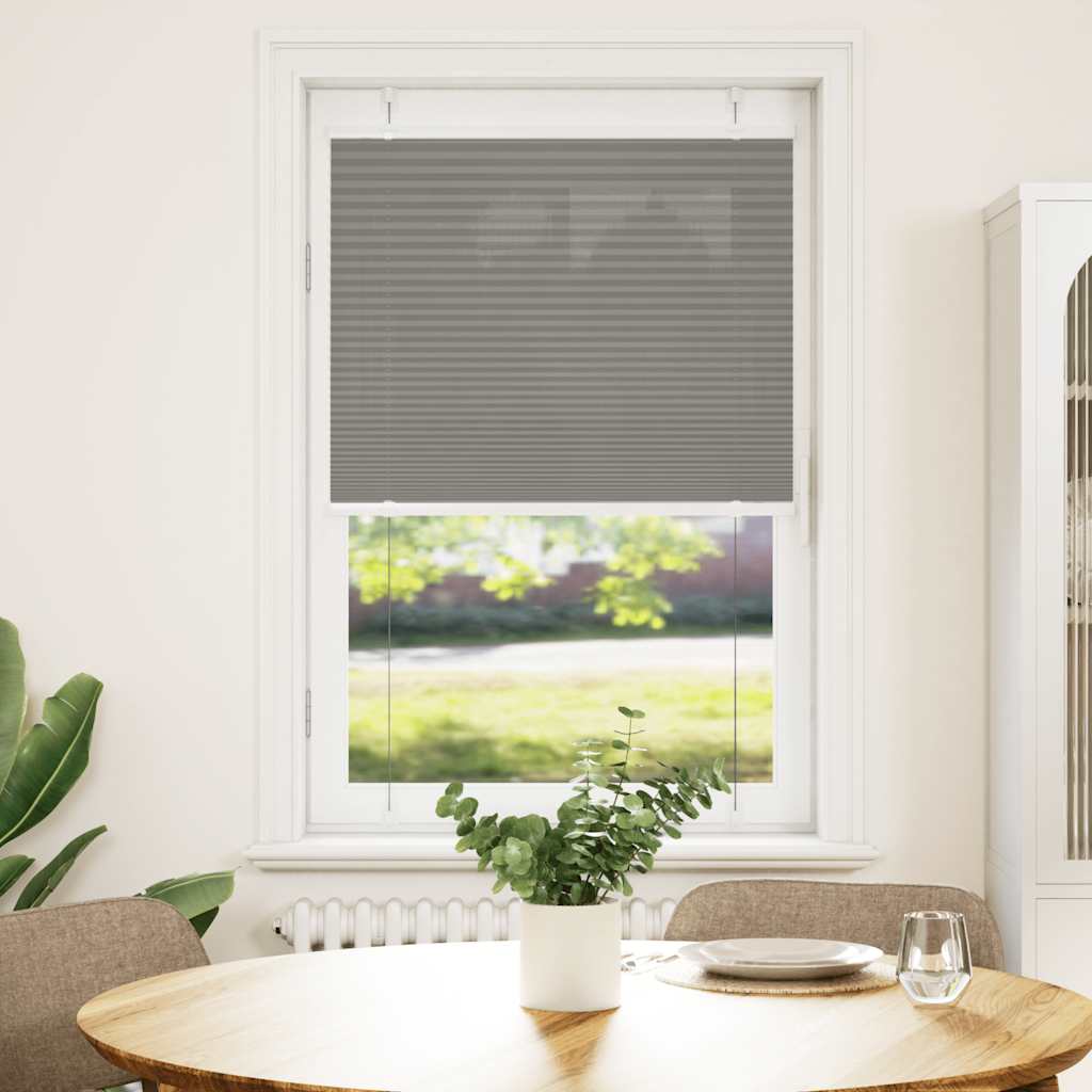 Vidaxl plisovaný válec slepý 75x100 cm Šířka prachu 74,4 cm antracit