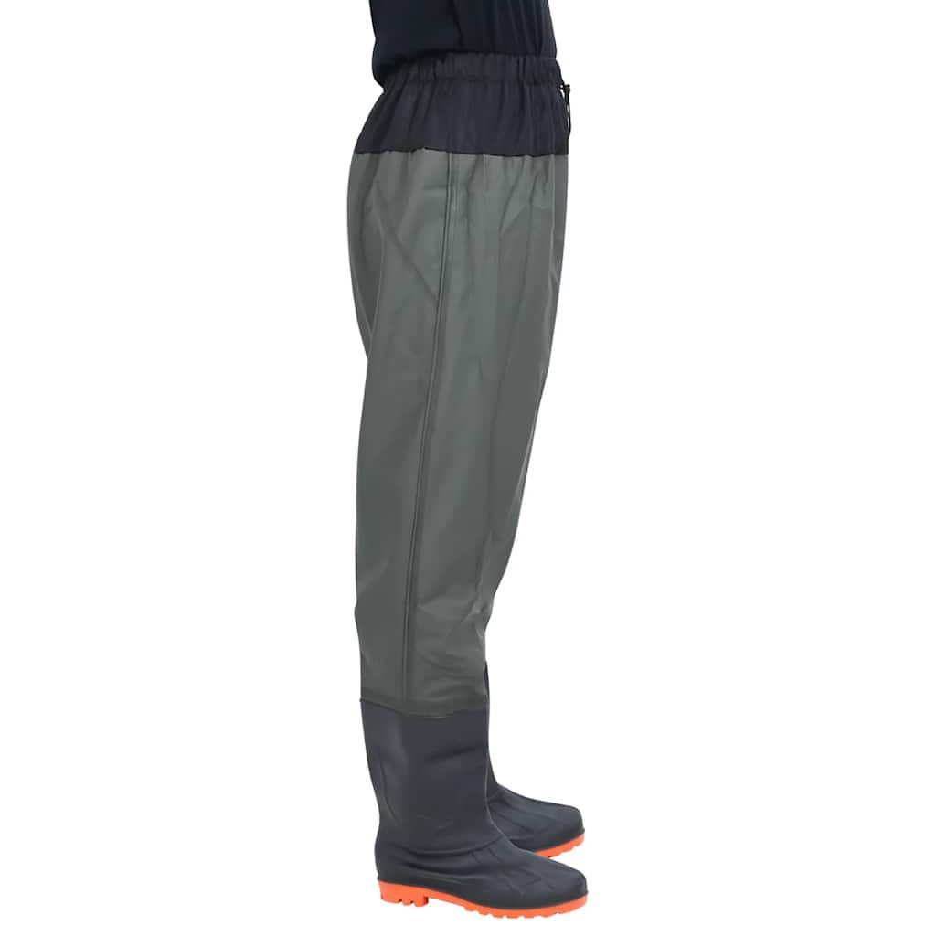 Vidaxl waadpak avec bottes taille 42 vert foncé