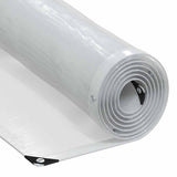 Vidaxl Tarpaulin trasparente con anelli a vela 2x10 m polietilene