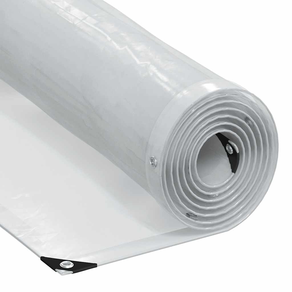 Vidaxl Tarpaulin trasparente con anelli a vela 3x10 m polietilene