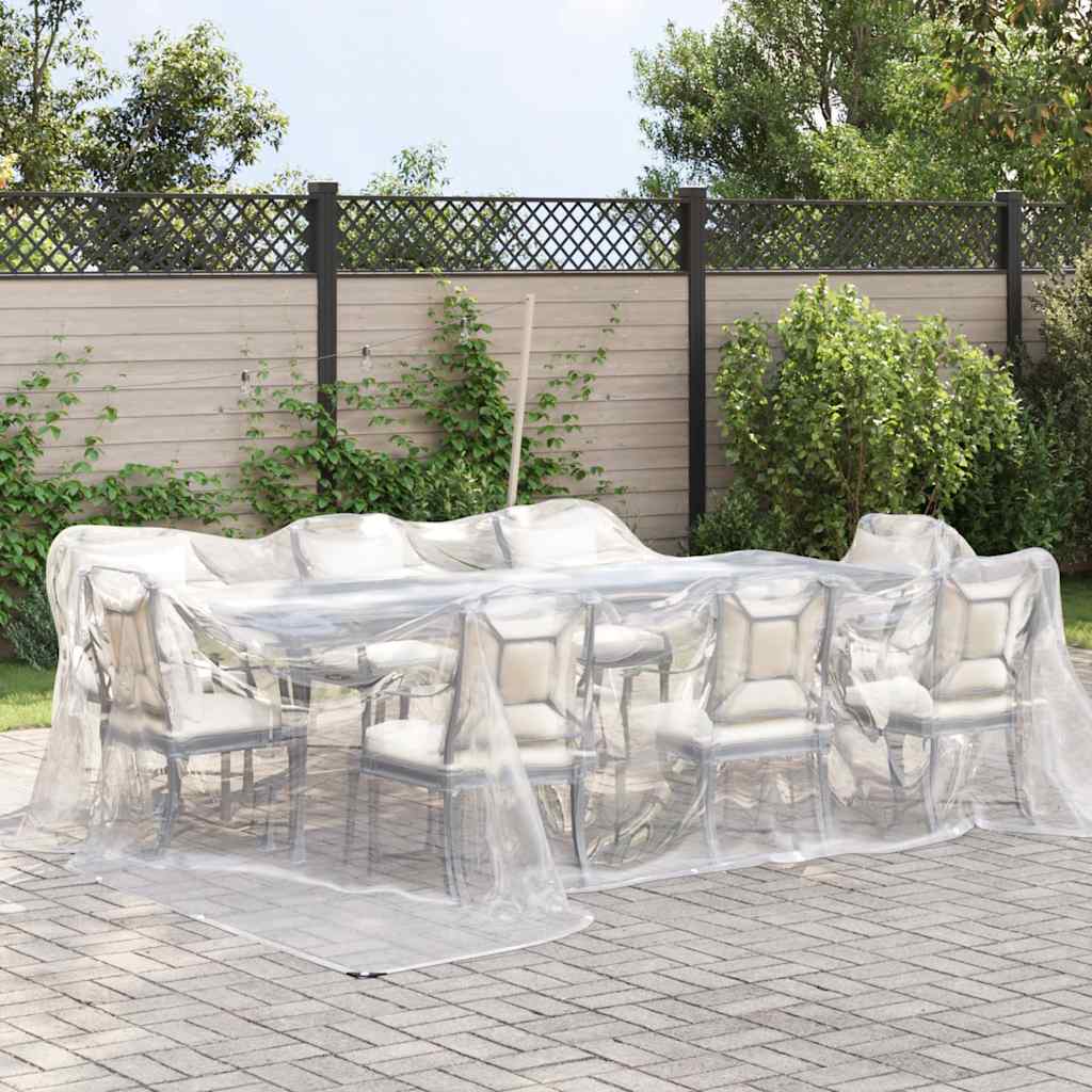 Vidaxl Tarpauline transparente avec anneaux de voile en polyéthylène 4x5 m
