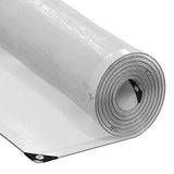 Vidaxl Tarpaulin trasparente con anelli a vela 4x10 m polietilene