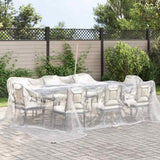 Vidaxl Tarpaulin trasparente con anelli a vela 5x5 m polietilene