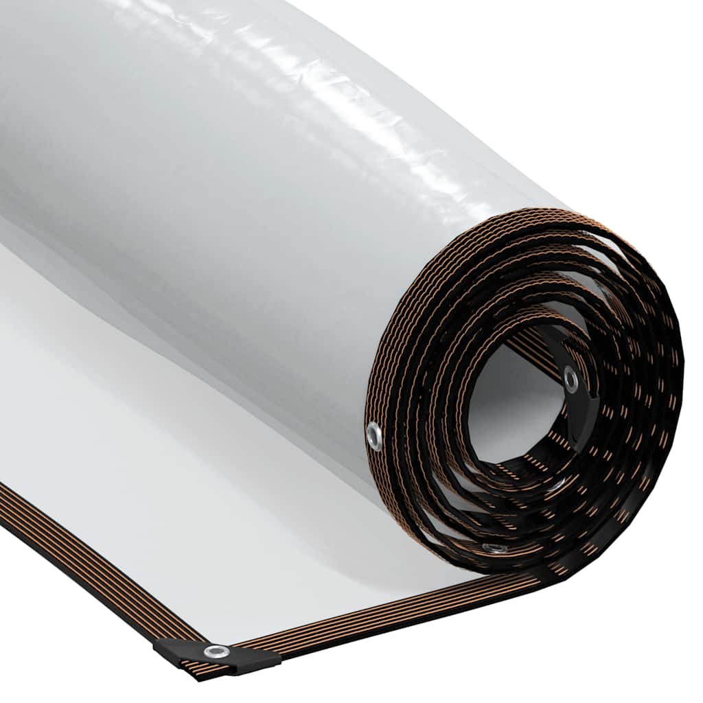 Vidaxl Tarpaulin trasparente con anelli a vela 2x6 m polietilene