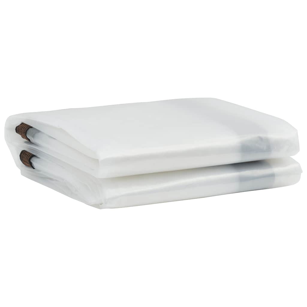 Vidaxl transparent tarpaulin with sail rings 3x10 m polyethylene