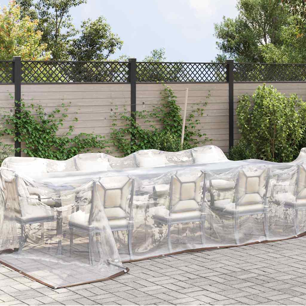 Vidaxl Tarpaulin trasparente con anelli a vela 5x8 m polietilene