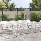 Vidaxl Tarpaulin trasparente con anelli a vela 5x8 m polietilene