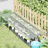 Vidaxl Tarpaulin trasparente con anelli a vela 1x3 M PVC