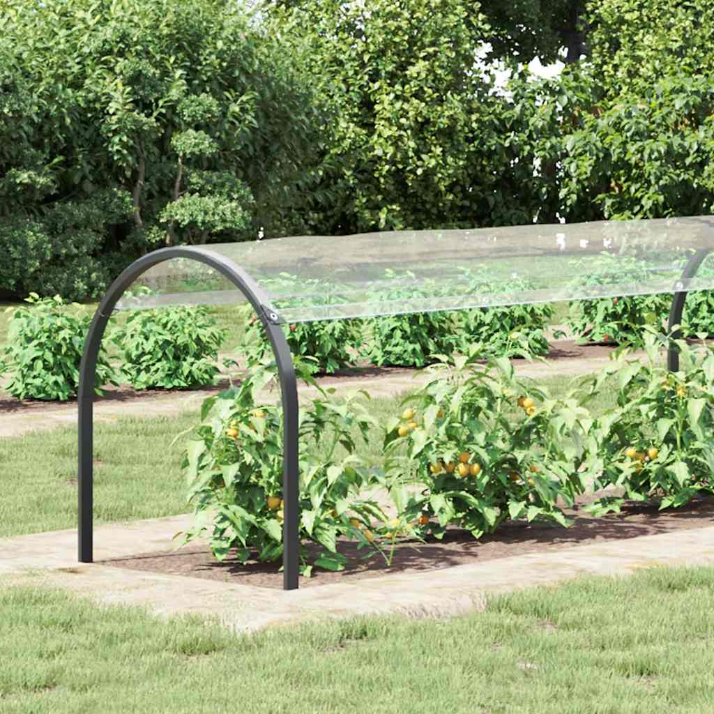 Vidaxl Tarpaulin trasparente con anelli a vela 1x8 M PVC