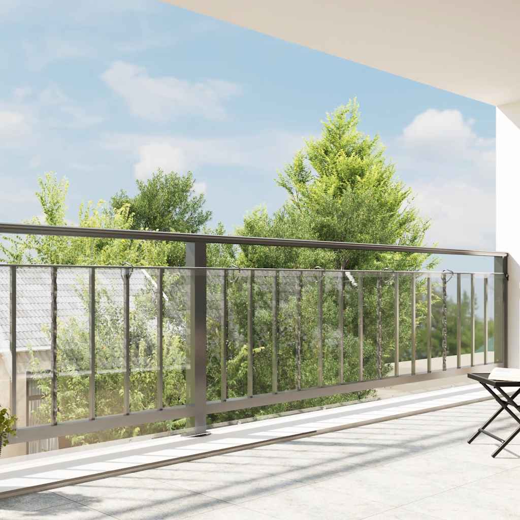 Vidaxl Tarpaulin trasparente con anelli a vela 1x8 M PVC