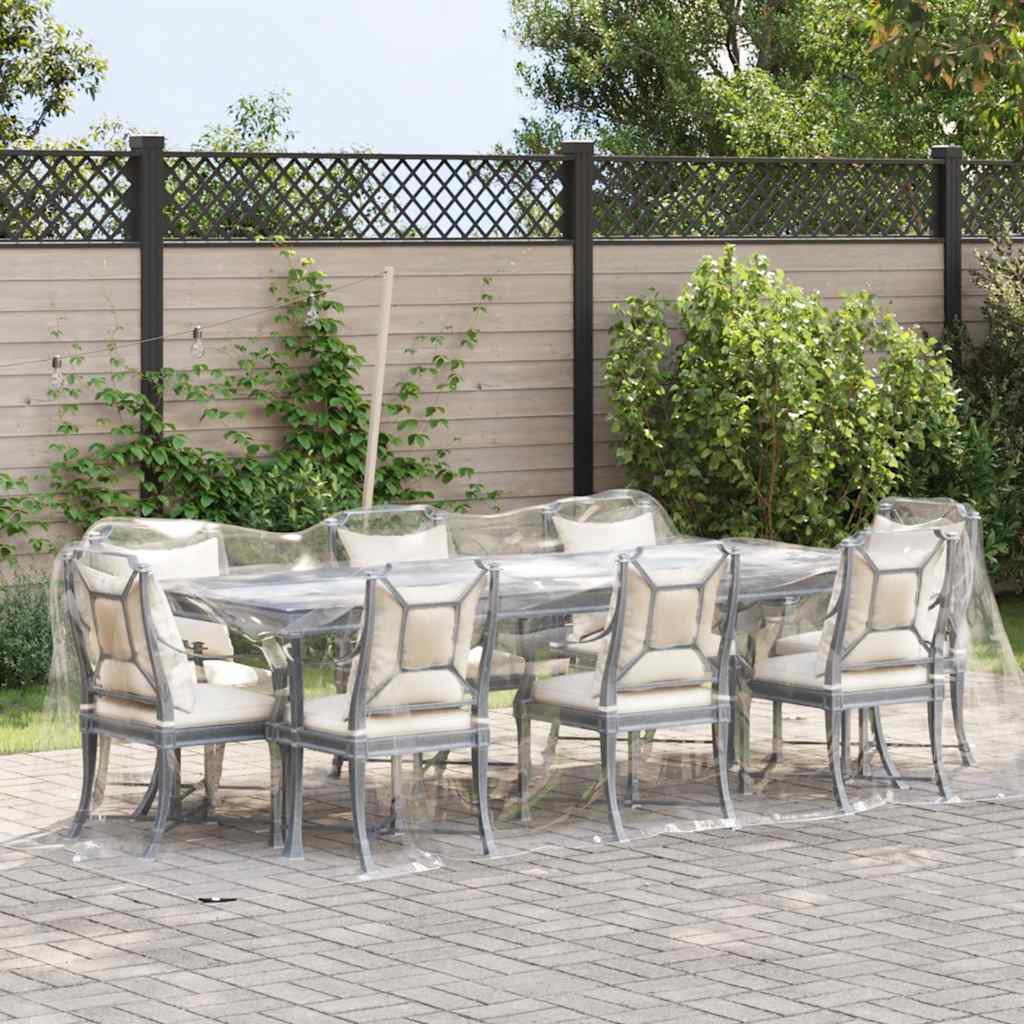 Vidaxl Transparent Tarpaulin s plachetními prsteny 2x6 m PVC