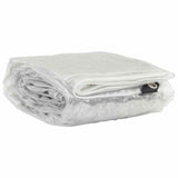 Vidaxl Transparent Tarpaulin s plachetními prsteny 2x6 m PVC