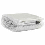 Vidaxl Tarpaulin trasparente con anelli a vela 3x4 m PVC