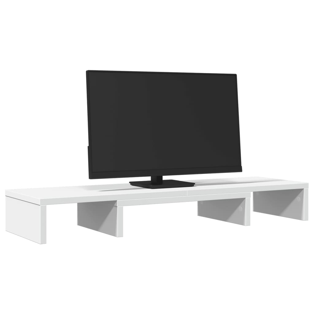 Vidaxl Monitor standard réglable 80x24x10,5 cm Bois de bois transformé