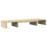 Vidaxl monitor Standard nastavljiv 80x24x10,5 cm lesni sonoma hrast