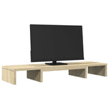 Vidaxl monitor Standard nastavljiv 80x24x10,5 cm lesni sonoma hrast